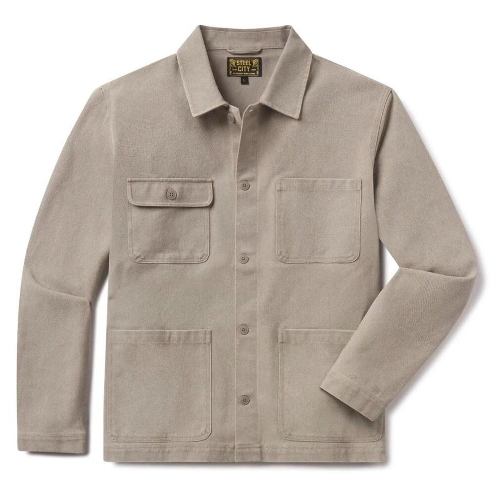 Unisex Gray Chore Coat